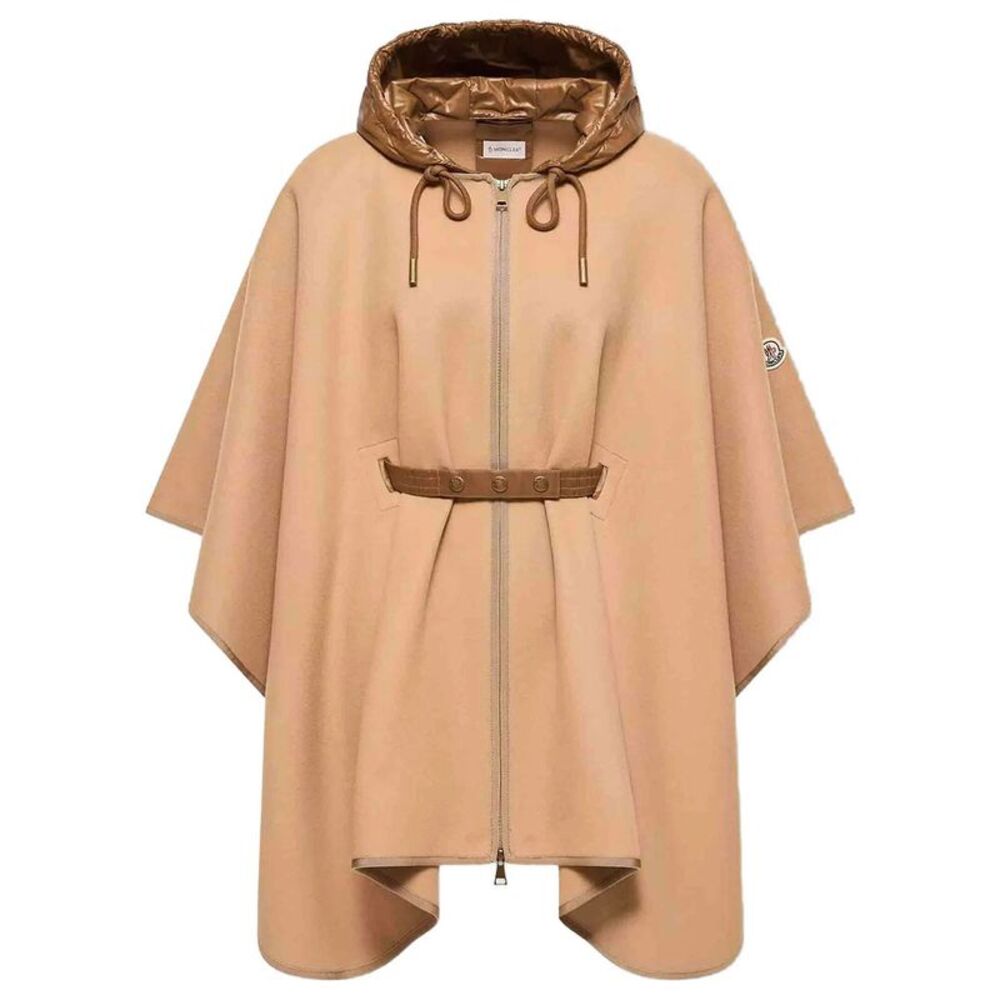 Padded Wool Blend Cape Women